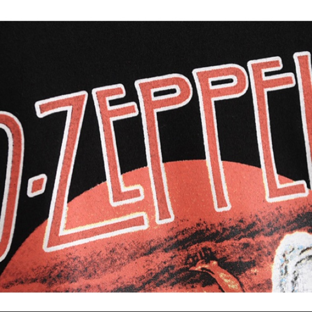SOLD OUT Vintage Led Zeppelin Black Short Sleeve T-Shirt - Picture 4 of 5